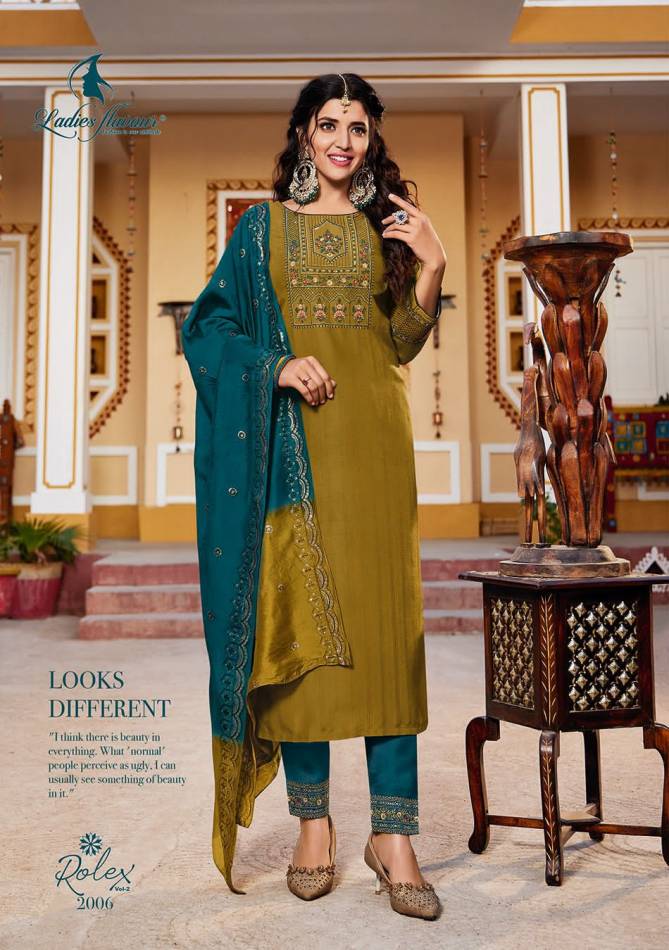 Rolex 2 By Ladies Flavour Readymade Designer Salwar Suits Catalog